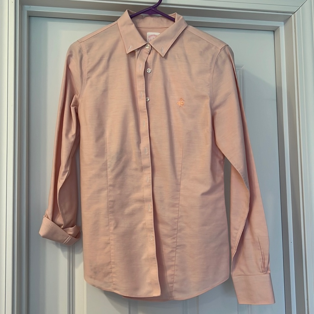 Brooks brother light pink shirt